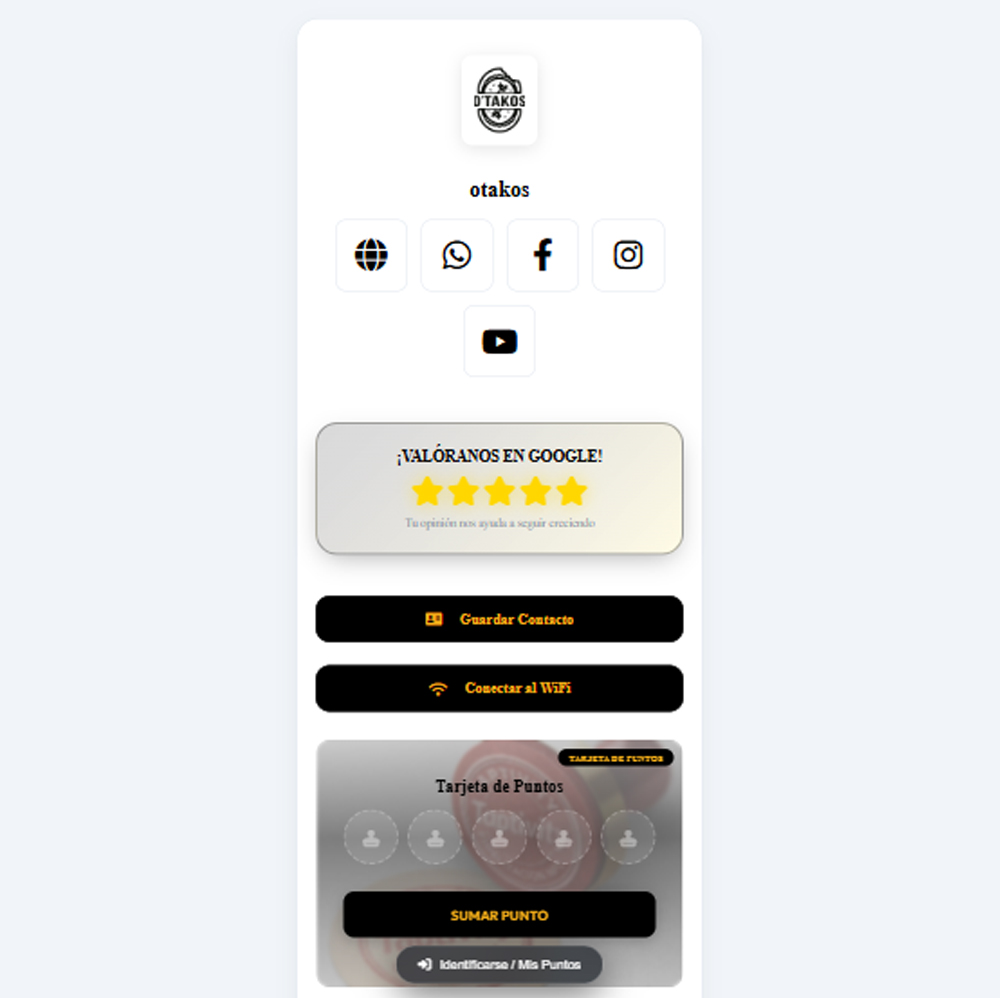 Plantilla NFC minimalista clara